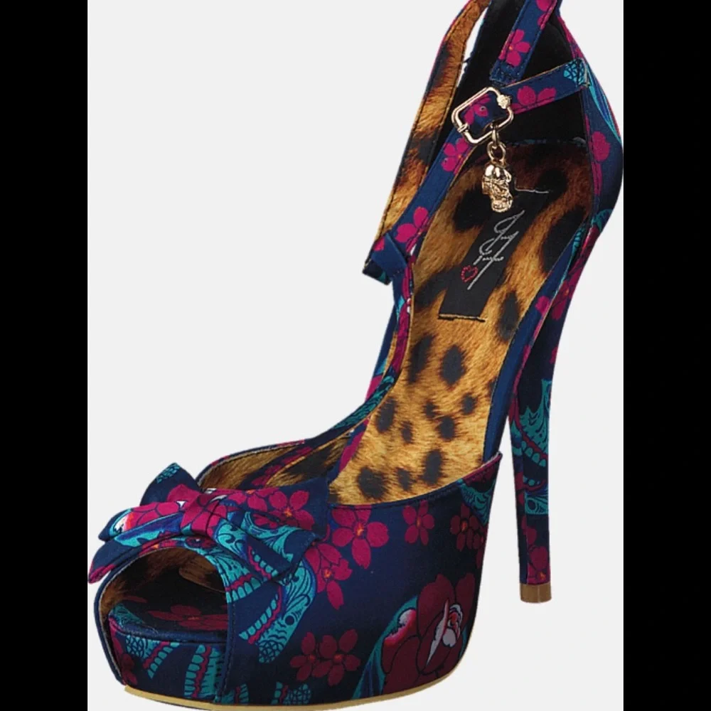 Iron Fist Skull & Flowers heels - Picture 1 of 16